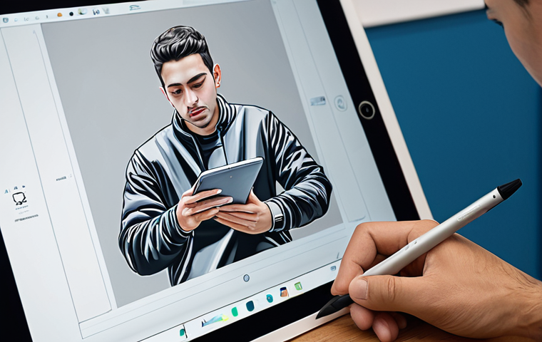Digital Art Creation** "A young Portuguese artist, fully clothed in casual attire, working on a digital painting using a tablet and stylus in a bright, modern studio, appropriate content, safe for work, perfect anatomy, correct proportions, well-formed hands, professional digital art, high quality." **