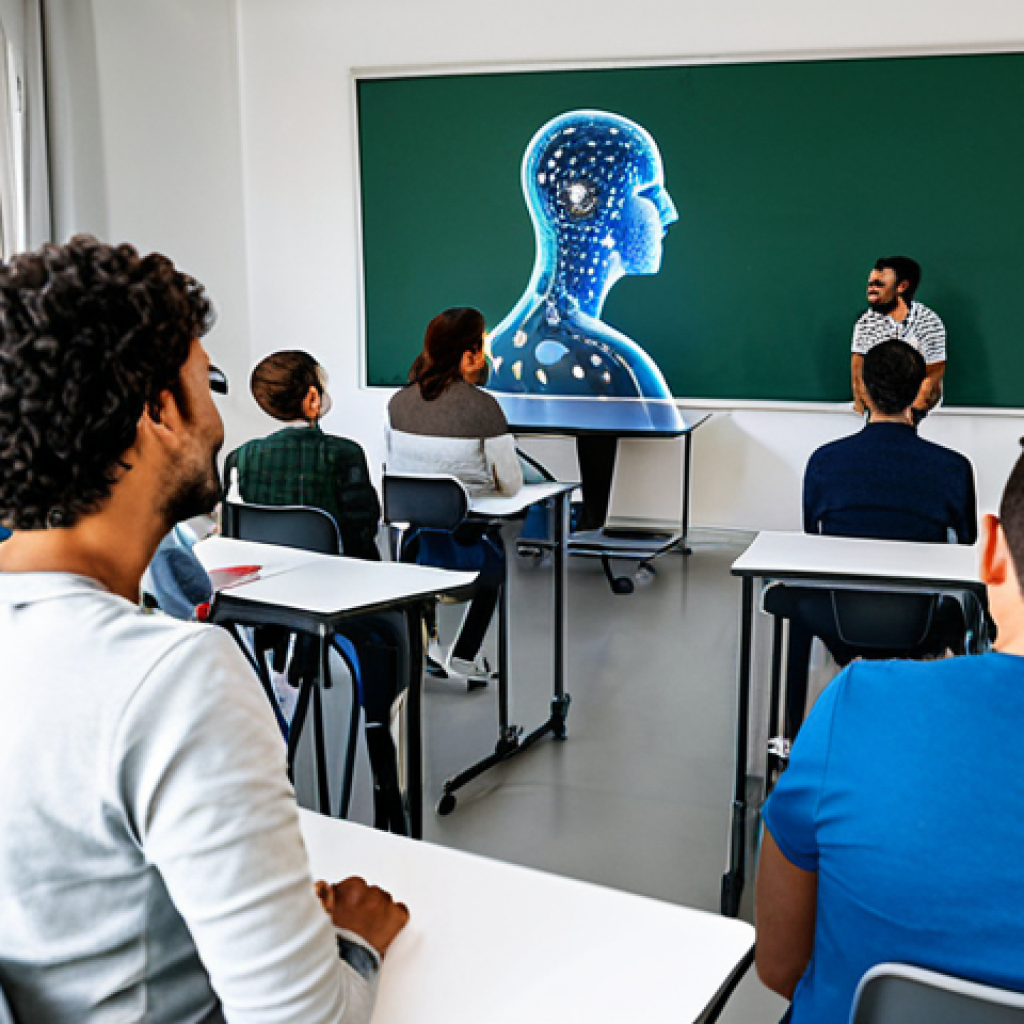 ** "A diverse group of Portuguese professionals attending an AI training workshop in Lisbon, learning about machine learning and data science. Fully clothed, appropriate attire, professional setting, safe for work, perfect anatomy, natural proportions, family-friendly, well-lit, modern classroom, instructors and participants engaged in collaborative learning. Focus on the faces and interactions." **
